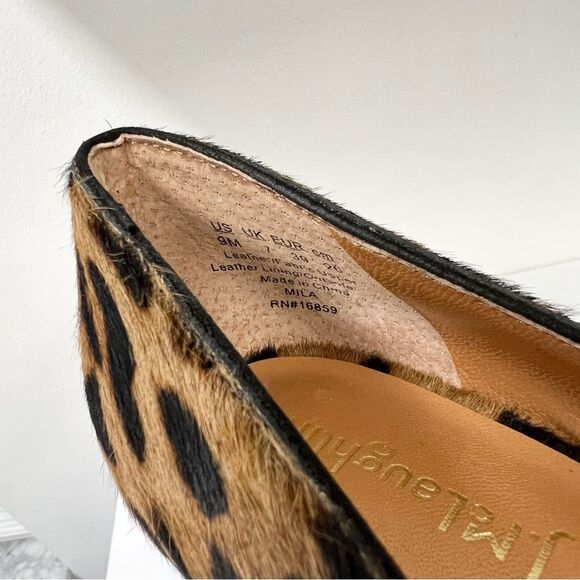 J McLaughlin Mila 9 Leopard Cow Hair Chunky Heels Round Toe - Picture 7 of 7